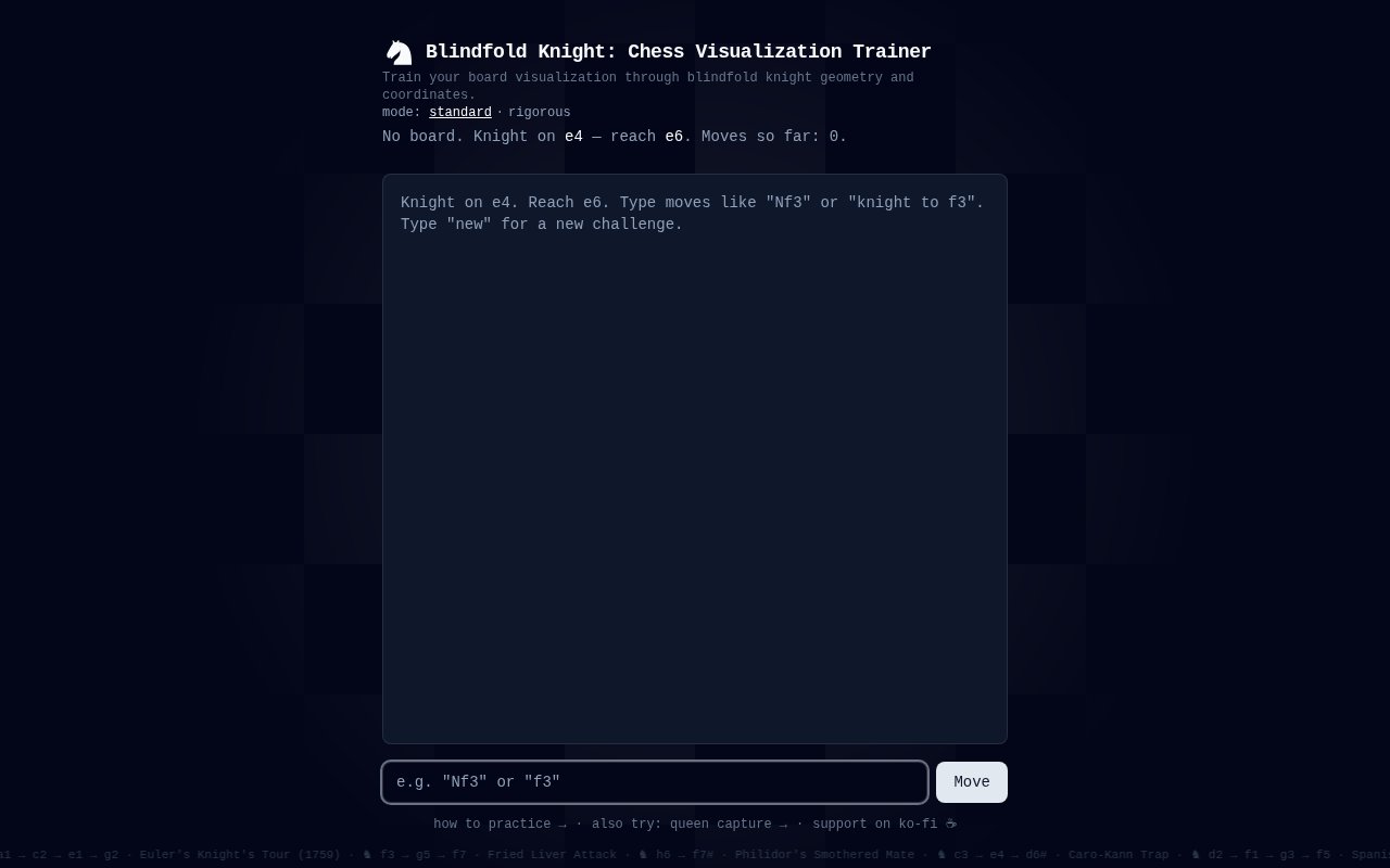 Screenshot of Blindfold Knight